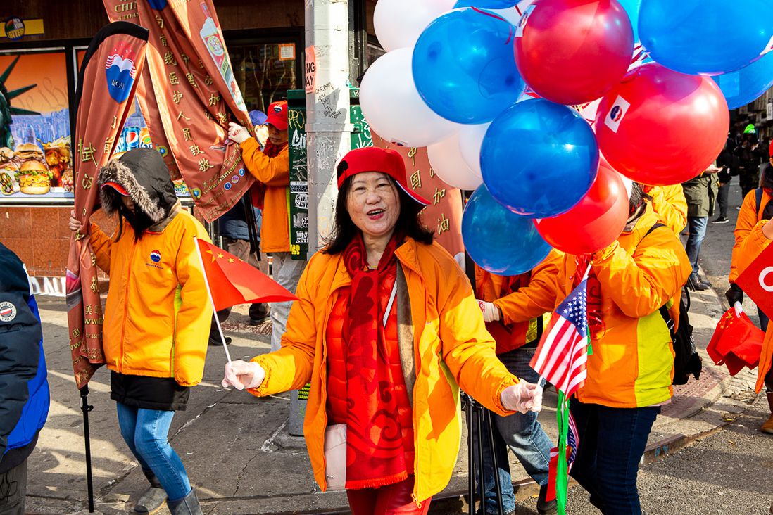 Photos of Lunar New Year Parade goers and participants in Chinatown on February 9th, 2020.